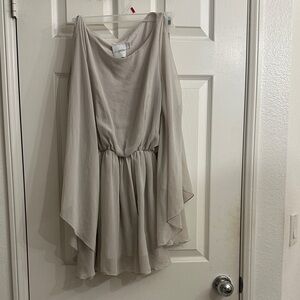 ASOS Petite light gray dress